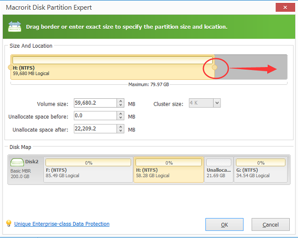 final step of extending H partition 